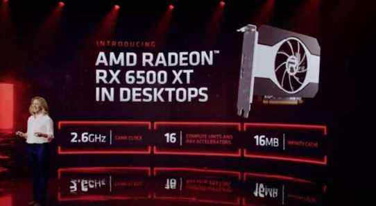 Le RX 6500 XT à 199 $ semble pire sur le papier que le GPU à 199 $ d'AMD d'il y a six ans