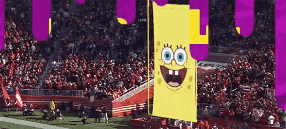 Le match des éliminatoires de la NFL est sur Nickelodeon ce dimanche avec des graphiques SpongeBob et Slime