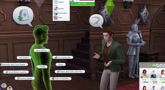Les Sims 4 Ghost envoient un SMS de condoléances pour leur propre mort