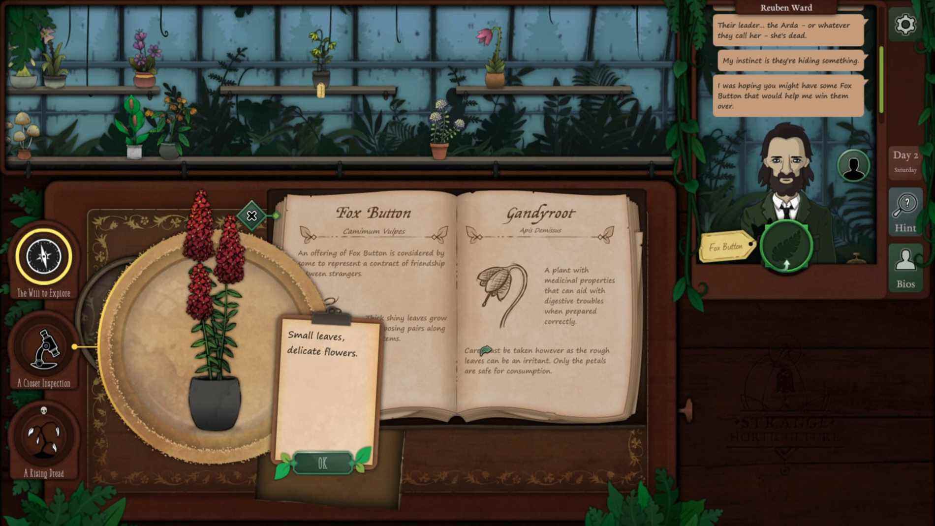 Strange Horticulture Is The Witcher by Way of Papers, Please Bad Viking Iceberg Puzzle interactif détective jeu de mystère à base de plantes