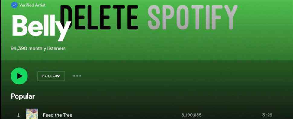 L'image "Supprimer Spotify" apparaît - sur Spotify lui-même Les plus populaires doivent être lus Inscrivez-vous aux newsletters Variety Plus de nos marques