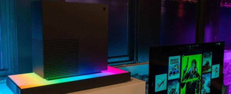 Logiciel de boîte de serveur de jeu Concept Nyx d'Alienware pour agréger et diffuser à partir de tous les magasins