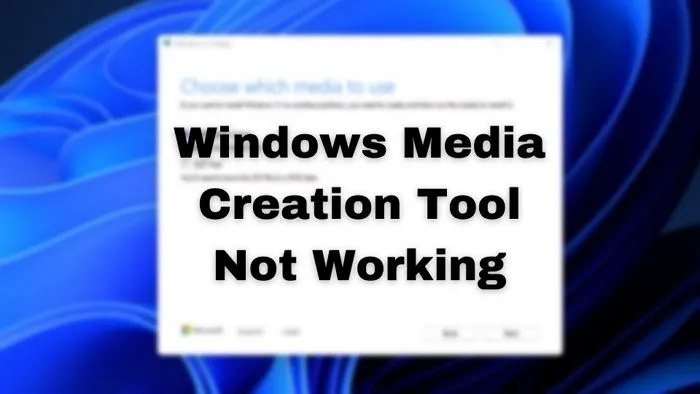 L'outil de création de média Windows ne fonctionne pas