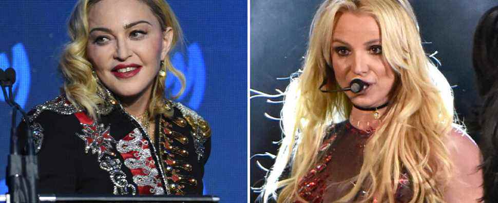 Madonna taquine la tournée du stade avec Britney Spears : "On pourrait rejouer le baiser !"  Les plus populaires doivent être lus Inscrivez-vous aux bulletins d'information sur les variétés Plus de nos marques
