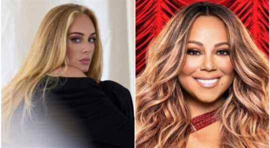Mariah Carey et Adele conservent leurs singles et leurs couronnes d'albums dans les premiers hit-parades de 2022 Les plus populaires doivent être lus S'inscrire aux newsletters sur les variétés Plus de nos marques