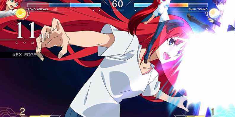 Melty Blood: Type Lumina – Aoko Aozaki contre Shiki Tohno gameplay