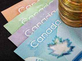 Dollar canadien, concept d'entreprise et de finance.