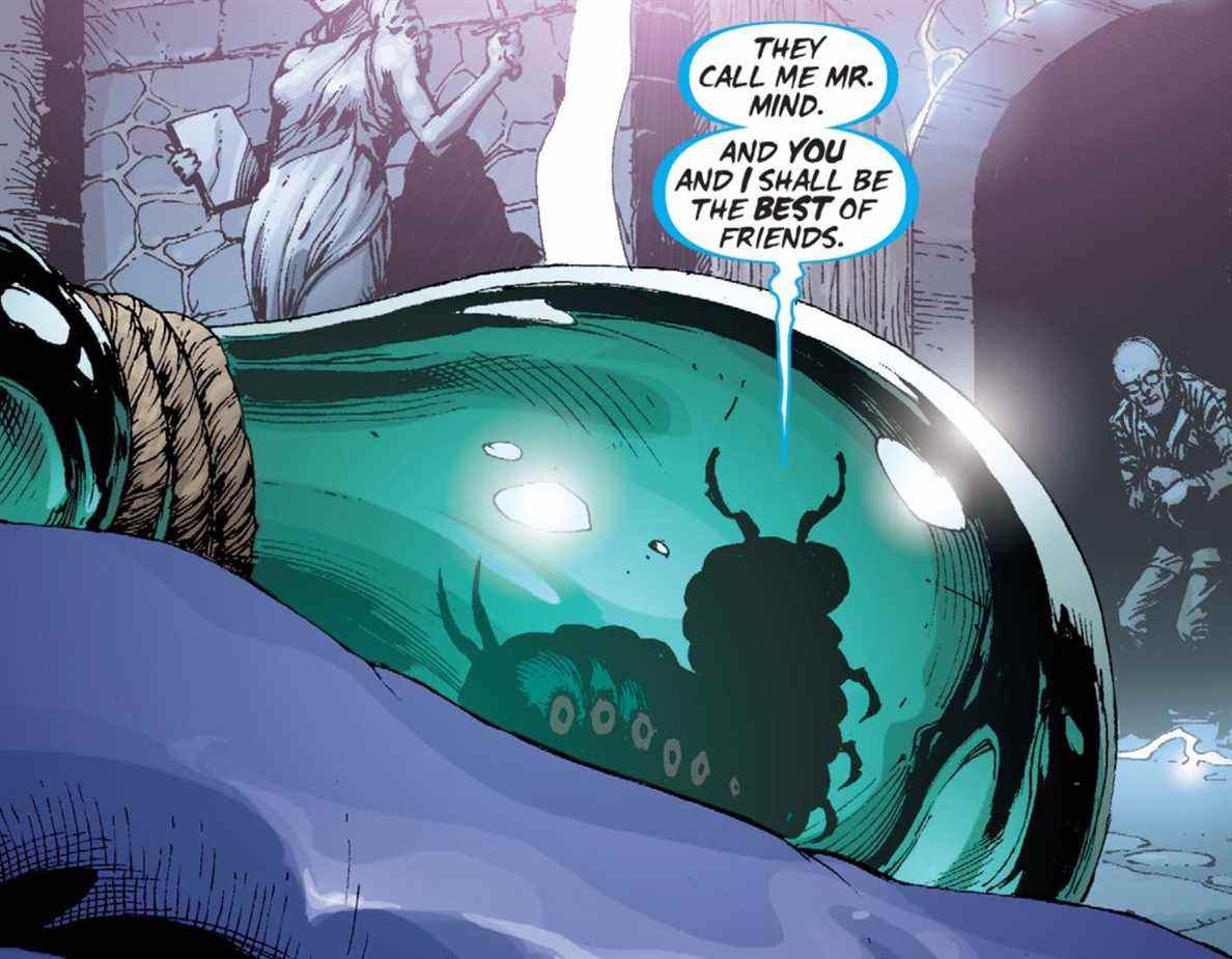 Mister Mind et le Dr Sivana dans Shazam !, DC Comics (2012).