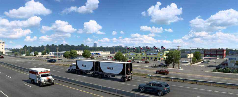 Tout est plus grand dans le Texas d'American Truck Simulator, y compris les villes