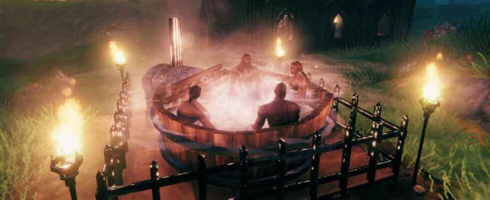 Valheim a ajouté un bain à remous pour que les Vikings se détendent