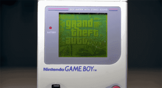 Voici Grand Theft Auto 5 sur une Game Boy originale, en quelque sorte