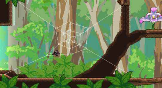 Webbed, un adorable jeu de plateforme sur le fait d'être une araignée, sort le mois prochain