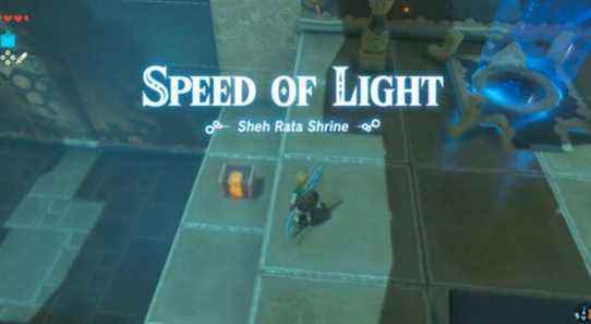 Zelda: Breath of the Wild - Procédure pas à pas du sanctuaire Sheh Rata (vitesse de la lumière)