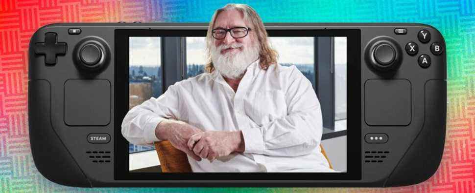 14:30Gabe Newell sur le lancement et l'avenir de Steam DeckIl y a 7h - Le rédacteur technique associé Taylor Lyles s'entretient avec le président et co-fondateur de Valve, Gabe Newell, sur le lancement de Steam Deck et l'avenir du PC de jeu portable.Taylor Lyles1Taylor Lyles1