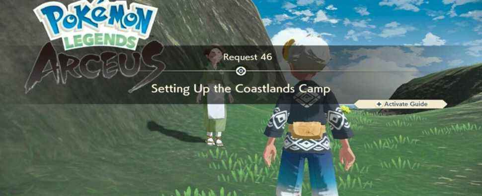 Pokemon Legends: Arceus - Procédure pas à pas pour configurer le camp Coastlands (Demande 46)