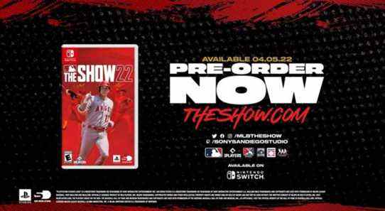 MLB The Show 22 annoncé pour Switch