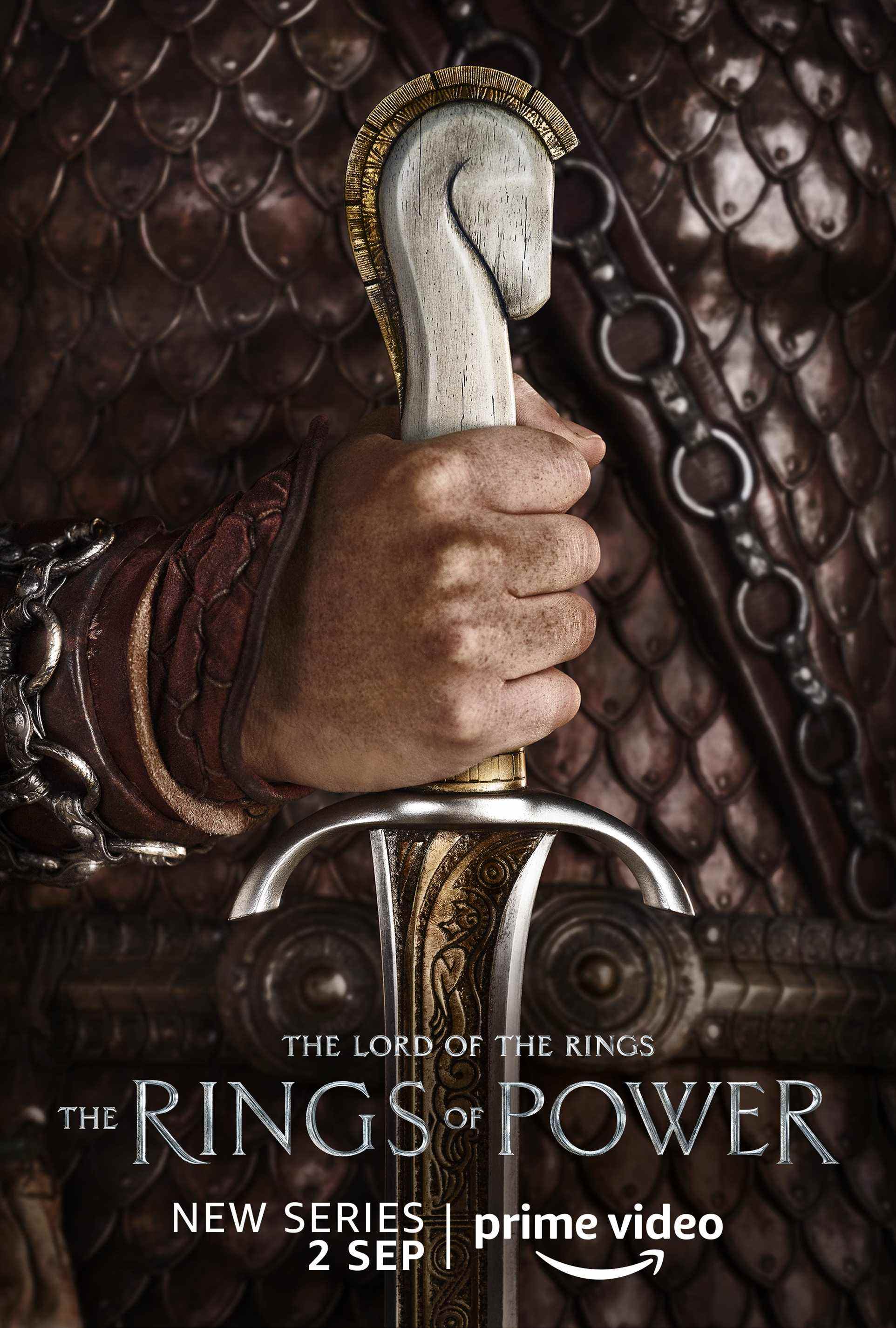 Une affiche de personnage de chevalier Rohan pour Le Seigneur des Anneaux : Les Anneaux de Pouvoir
