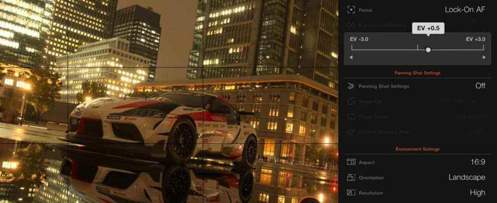 Le mode photo de Gran Turismo 7 offre aux joueurs des tonnes d'options à modifier