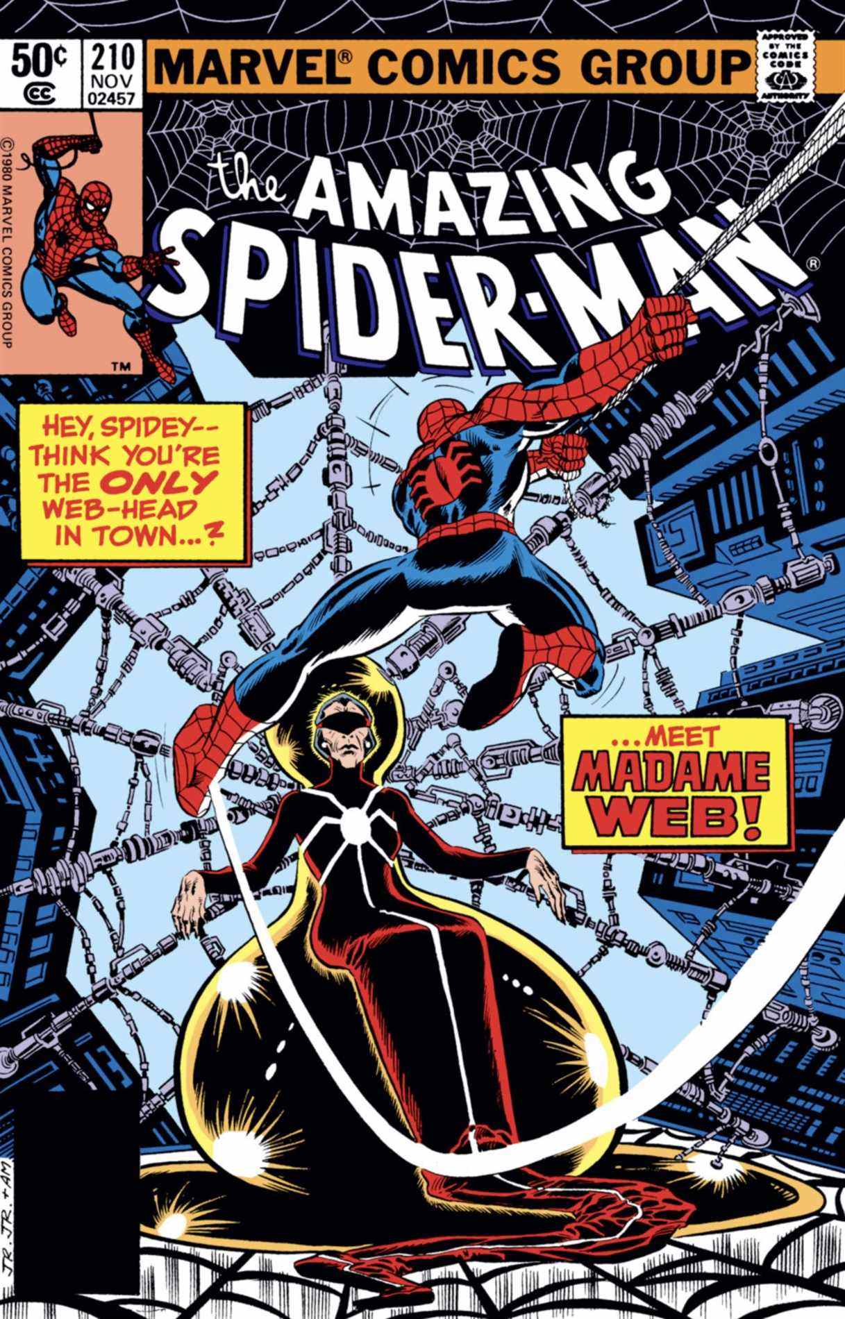 Incroyable couverture de Spider-Man #210