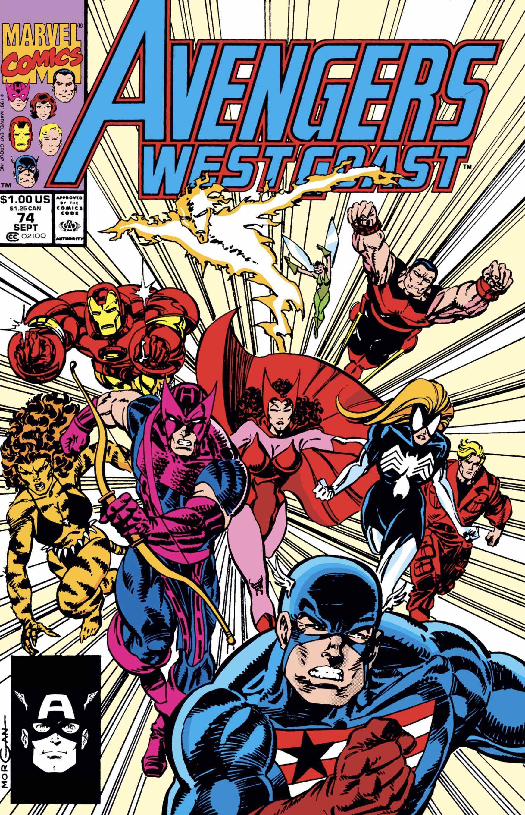 Couverture Avengers West Coast #74