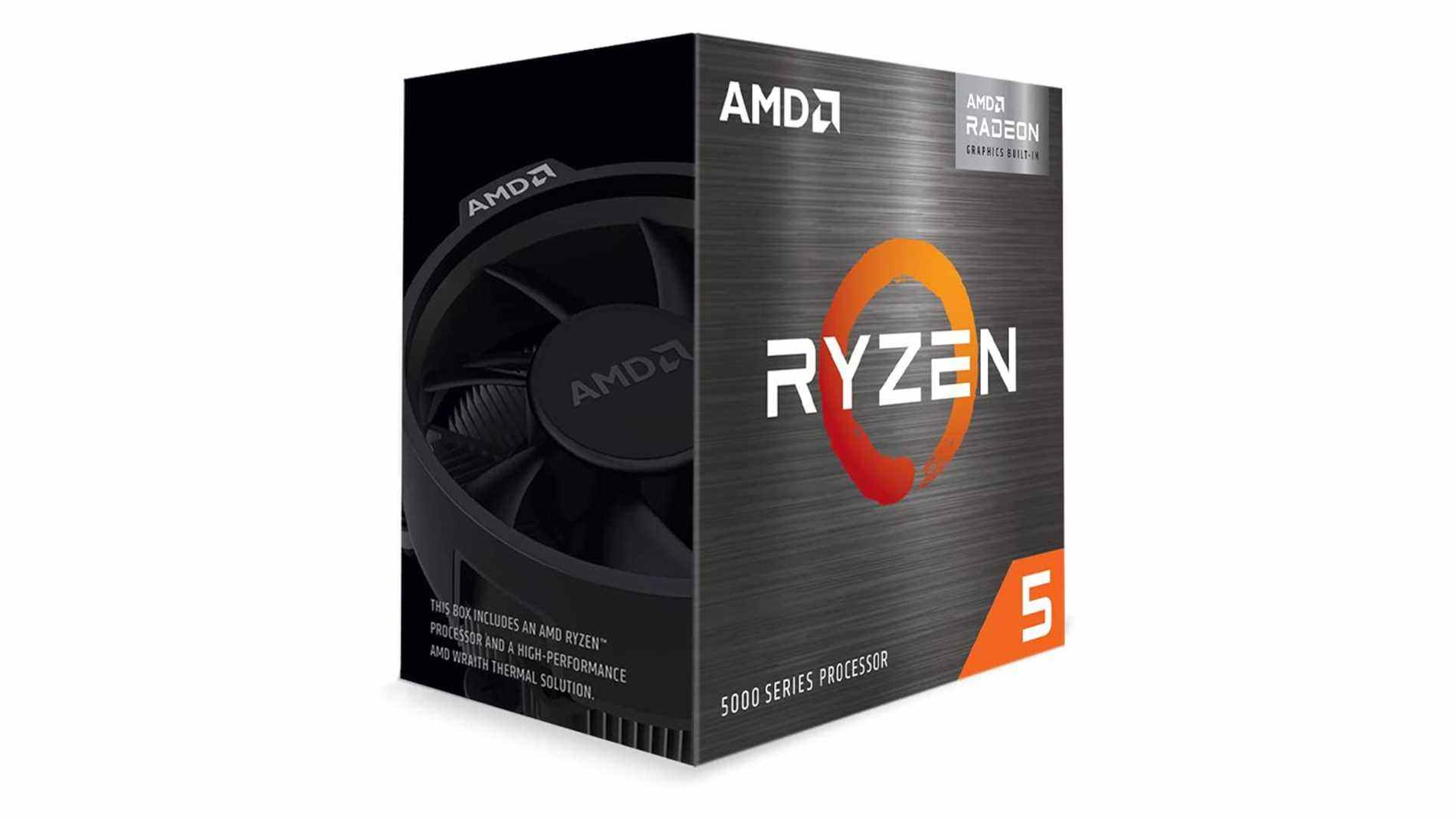 Le meilleur processeur avec carte graphique intégrée, l'AMD Ryzen 5 5600G