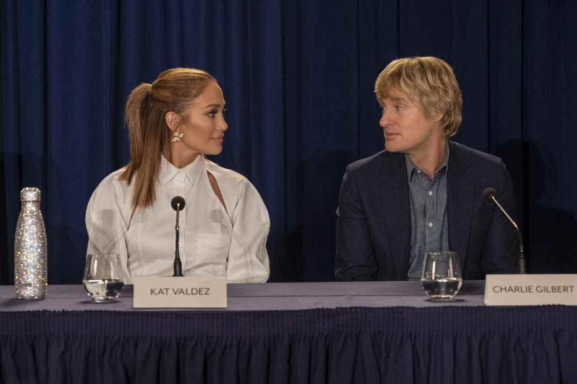 Jennifer Lopez et Owen Wilson assistent à une conférence de presse
