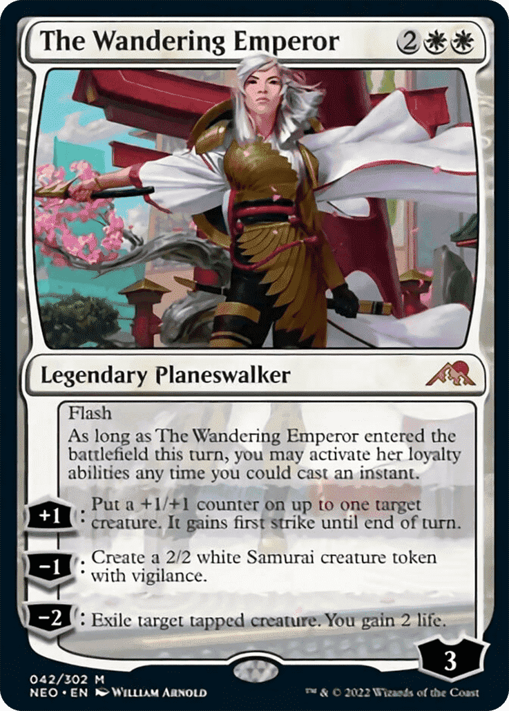 L'empereur errant est un planeswalker avec Flash, de toutes choses.