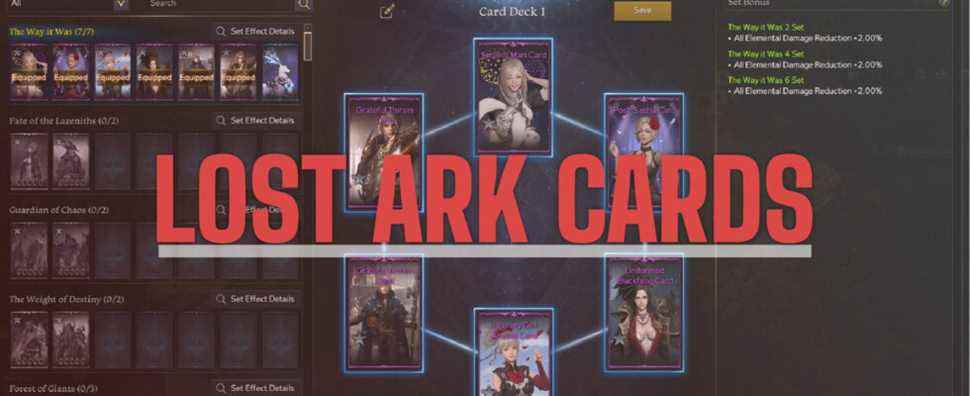 Lost Ark Cards - Explication des jeux de cartes, des livres de cartes et de la mise à niveau des cartes !
