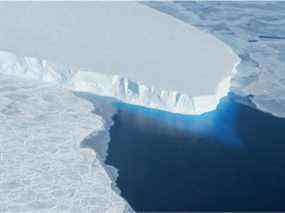 Glacier Thwaites en Antarctique.