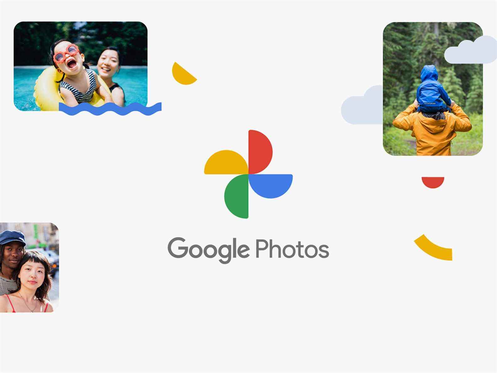 Logo Google Photos avec images et formes