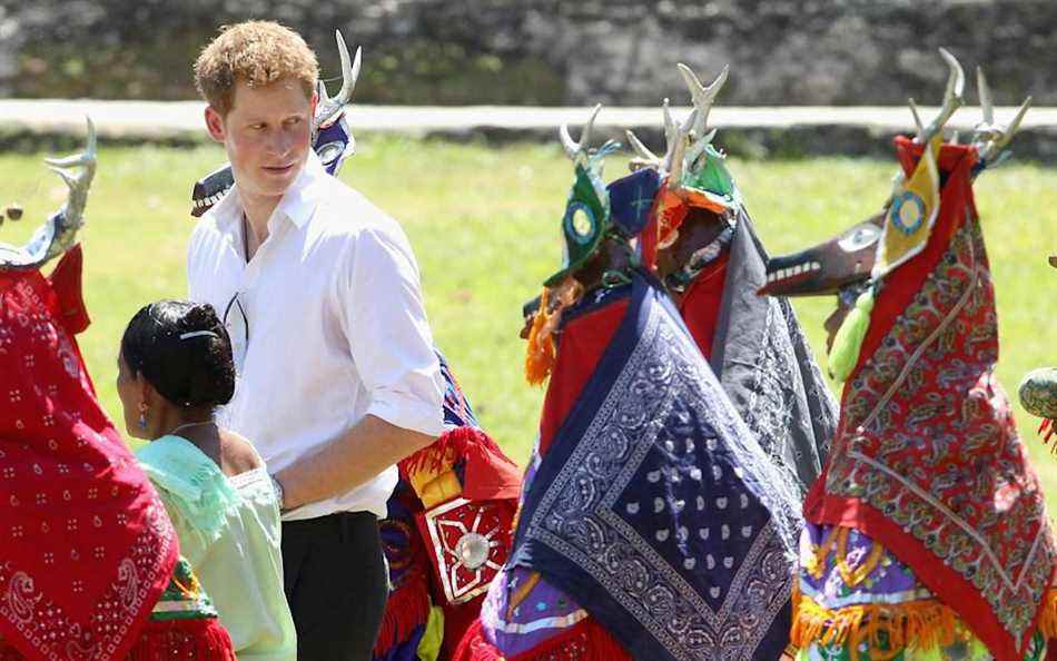 Le prince Harry en visite au Belize en 2012
