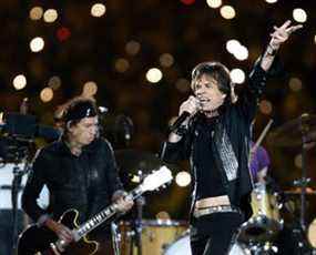 Les Rolling Stones se produisent à la mi-temps du Super Bowl XL à Detroit.
