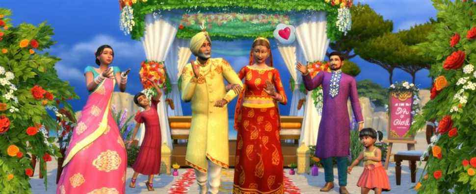 Les Sims 4 Mes histoires de mariage sont exactement ce que les fans du pack mariage voulaient