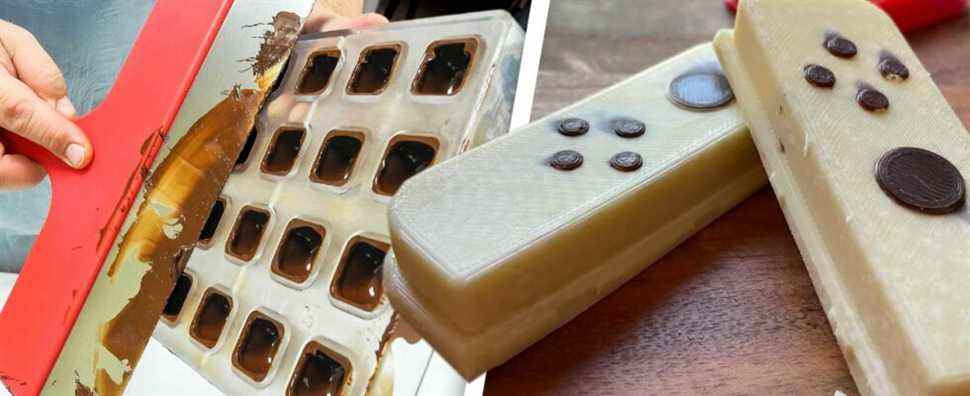 L'avis d'un chocolatier professionnel sur le Nintendo Joy-Con en chocolat fabriqué par des fans