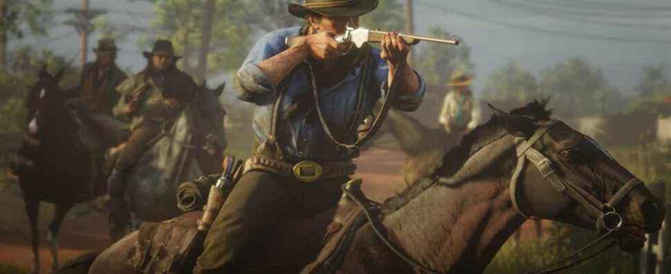 Red Dead Redemption Arthur Riding A Horse
