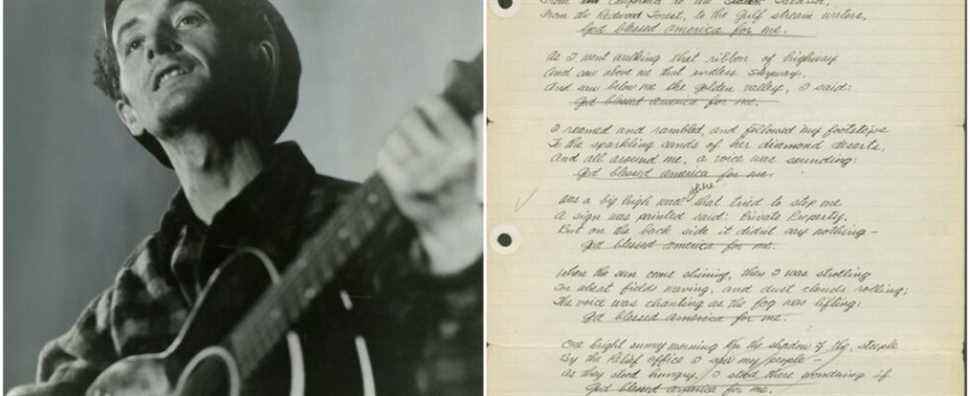 La superbe exposition Woody Guthrie, avec des articles de Bob Dylan et John Lennon, ouvre ses portes à New York