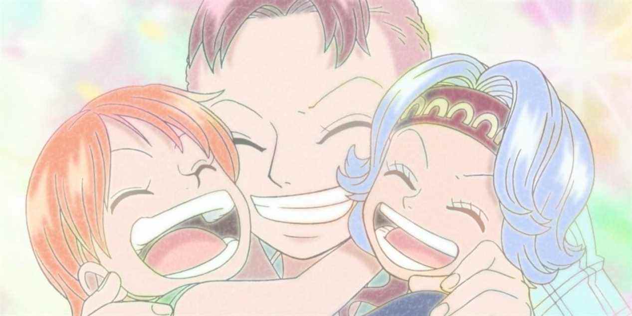 Bell-mere avec Nami et Nojiko dans One Piece