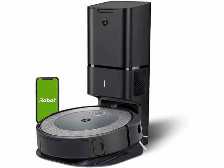 iRobot Roomba i3+ vide automatiquement le bac à poussière lorsqu'il revient pour se recharger.
