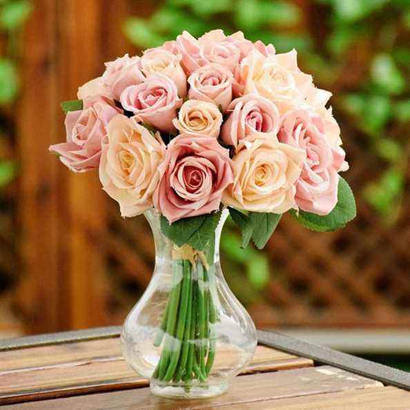 Famibay Rose Fleurs Artificielles