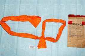 Une image de 60 Minutes sur le morceau de linge de prison déchiré que Jeffrey Epstein aurait utilisé pour se pendre.
