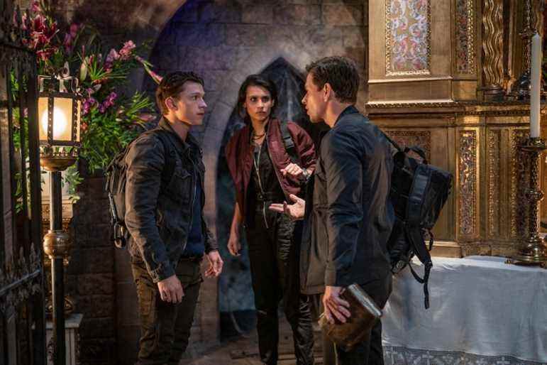Tom Holland, Sophia Taylor Ali et Mark Wahlberg star dans Columbia Pictures' UNCHARTED.  photo par: Clay Enos