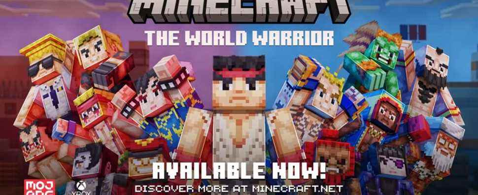 Minecraft obtient une nouvelle collaboration Street Fighter avec World Warrior DLC