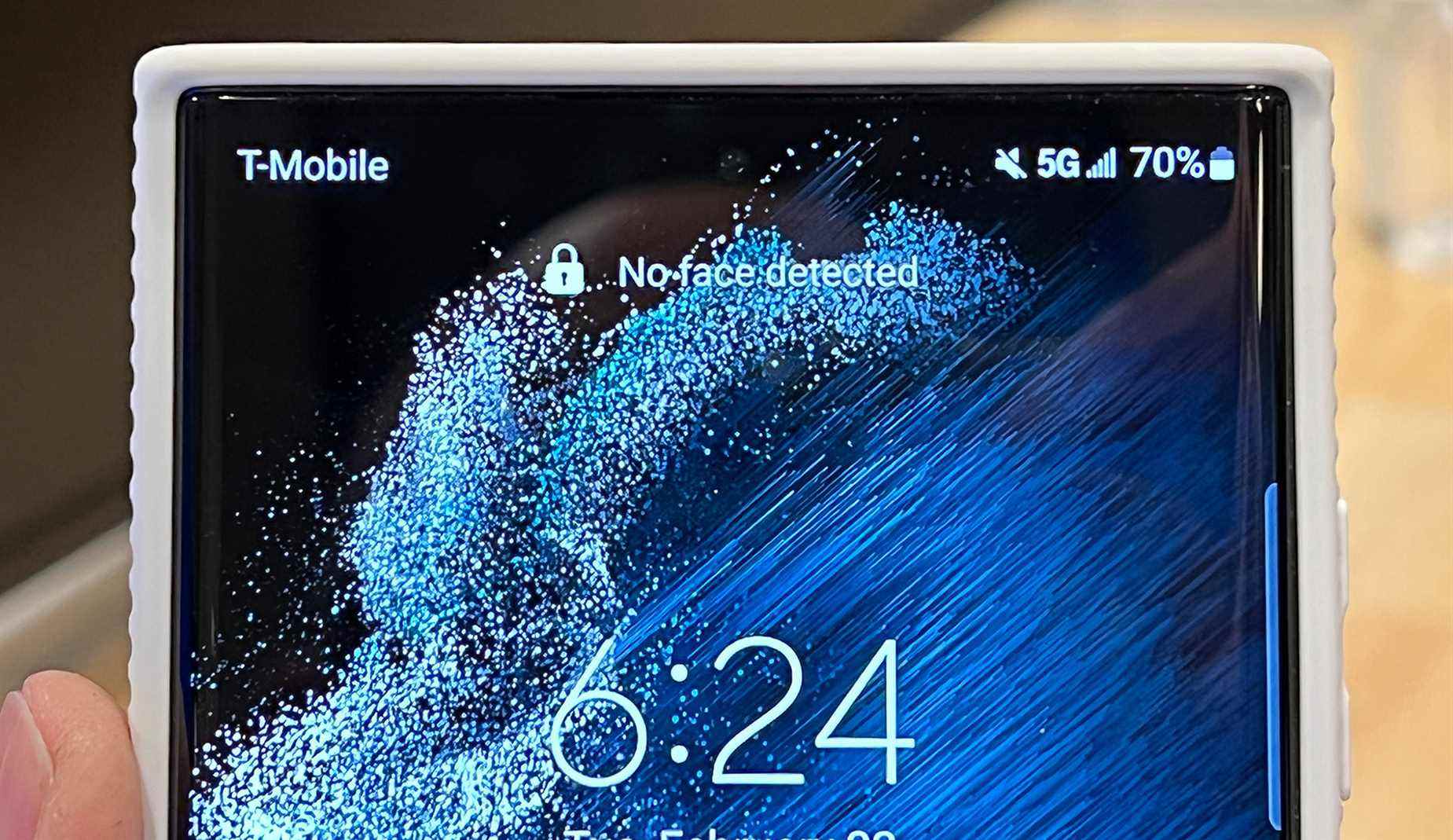 État de charge du Samsung Galaxy S22 Ultra après la charge de 45 W