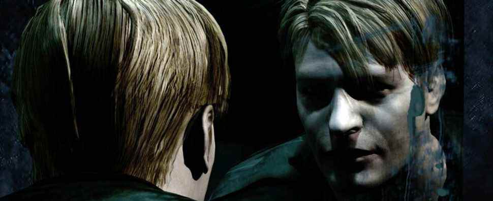 James Sunderland looks in a mirror in Silent Hill 2