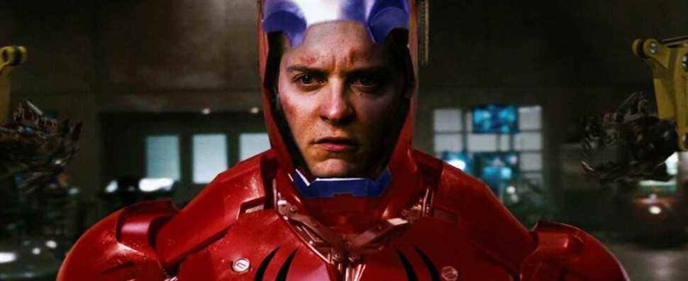 tobey maguire iron man suit