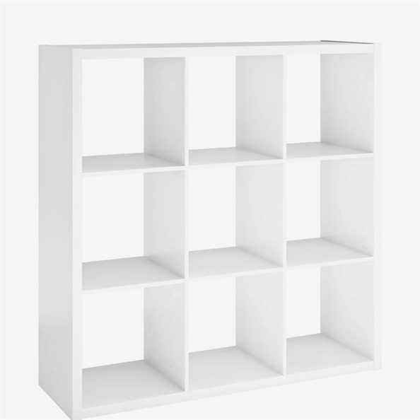 ClosetMaid Organiseur de rangement décoratif à 9 cubes à dos ouvert Blanc
