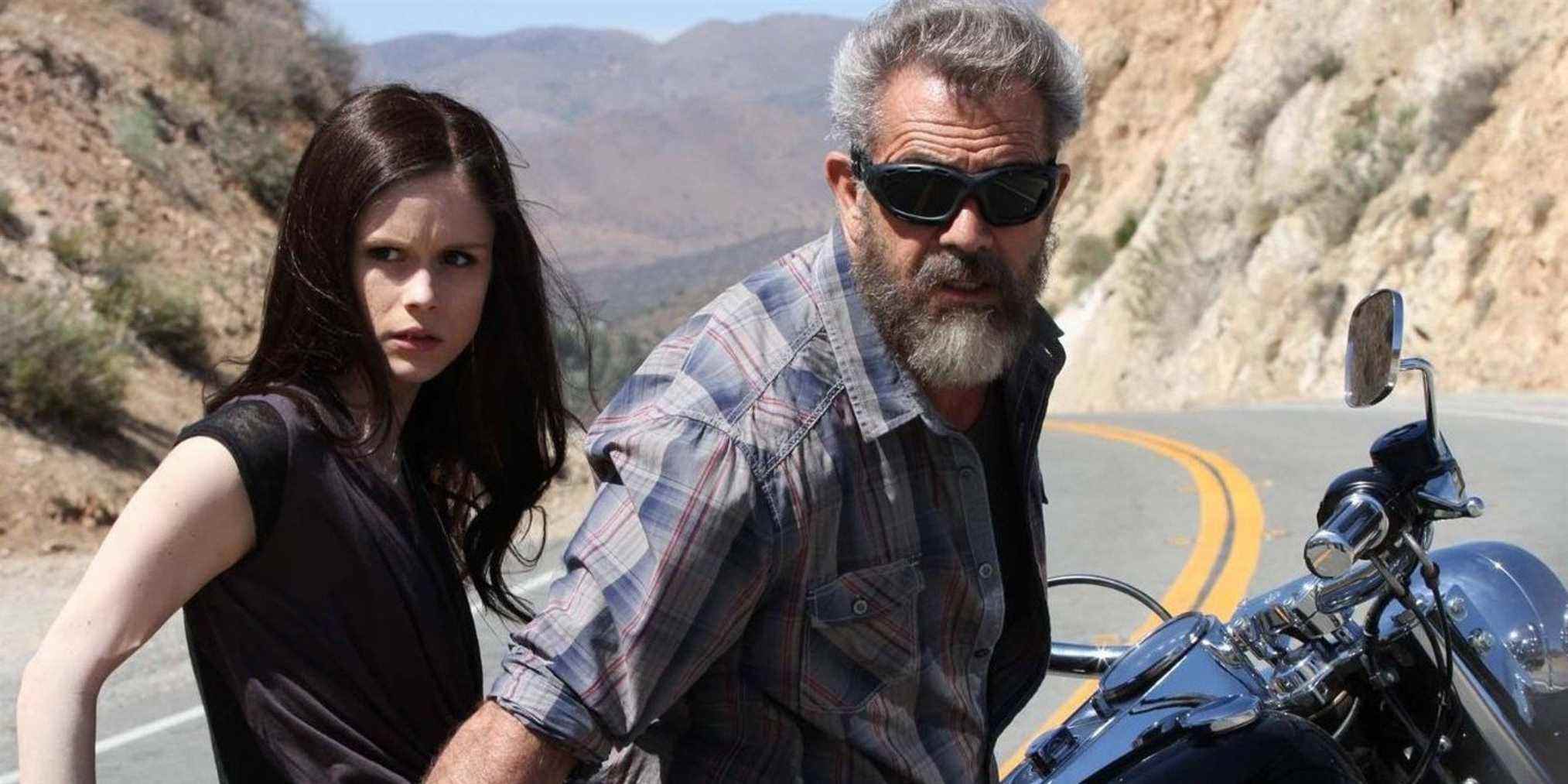 Mel Gibson et Erin Moriarty dans Blood Father