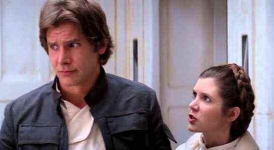 Han Solo and Princess Leia in Cloud City, in Star Wars Episode V: The Empire Strikes Back