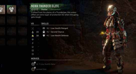 Nora Thunder Elite Outfit & Sling Horizon Forbidden West