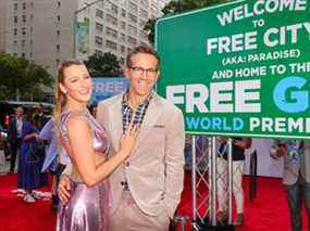 Blake Lively et Ryan Reynolds assistent à la première mondiale de Free Guy des 20th Century Studios à New York, le 3 août 2021.
